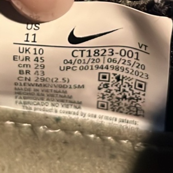 Nike Air Vapormax 2020 FK "Oreo" Men’s Black White Grey CT1933-001 SZ 11 - Picture 7 of 7